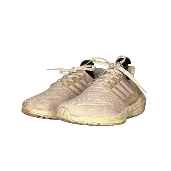 Adidas Womens Ultraboost 21 Running Shoes Ash Pearl/Hazy Rose Size 7.5 - Picture 2 of 6